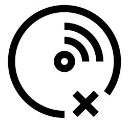 CD icon vector for web and app