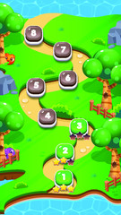 Mobile Game Level Map Template for Developers