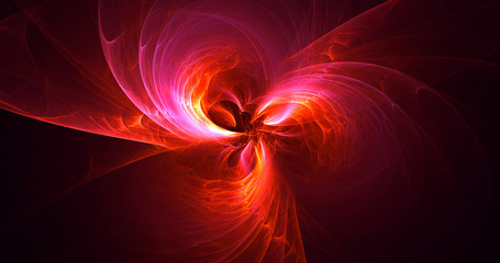 Obraz premium 3D rendering abstract colorful fractal light background