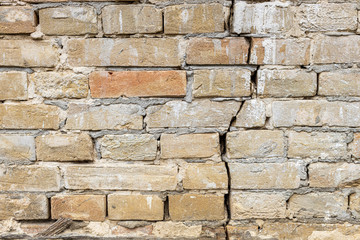 Brick wall with a crack background.
