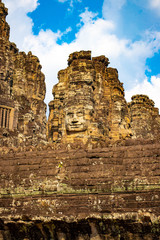 A beautiful view of Angkor Wat temple and nature at Siem Reap, Cambodia.