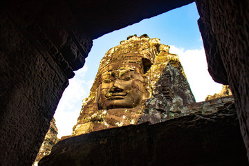 A beautiful view of Angkor Wat temple and nature at Siem Reap, Cambodia.