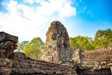 Fototapeta premium Piękny widok na świątynię Bayon w Siem Reap w Kambodży.