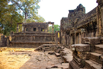 Fototapeta premium Piękny widok na świątynię Bayon w Siem Reap w Kambodży.