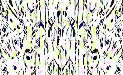 Vivid imprint of the abstract marker paint blots and lines concept in grunge style. Line and painting, color texture.