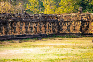 A beautiful view of Angkor Wat temple at Siem Reap, Cambodia.