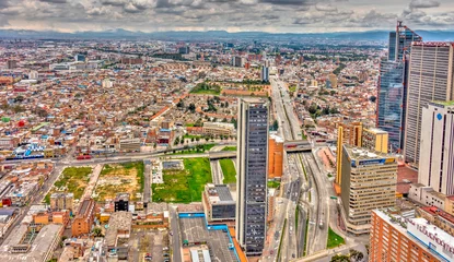Deurstickers Bogota cityscape in cloudy weather, HDR Image © mehdi33300