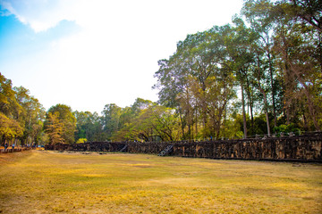 A beautiful view of Angkor Wat temple at Siem Reap, Cambodia.