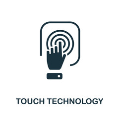 Touch Technology icon. Simple illustration from creative package collection. Creative Touch Technology icon for web design, templates, infographics and more