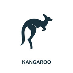Kangaroo icon from australia collection. Simple line Kangaroo icon for templates, web design and infographics
