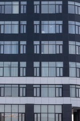 Obraz premium Windows and floors of an office building