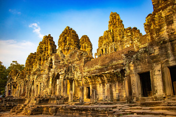 A beautiful view of Angkor Wat temple at Siem Reap, Cambodia.