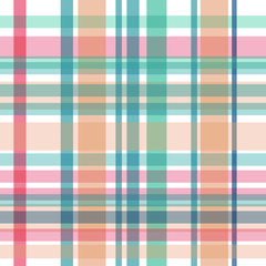 plaids vector seamless repeat pattern.70's color palette
