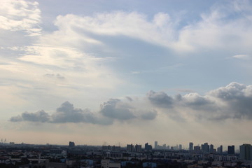 Obraz premium dark cloud almost night evening time 