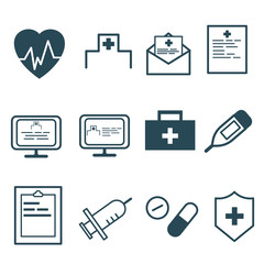 病院　医療　アイコンセット