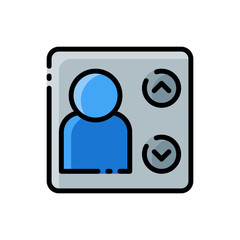 elevator fill outline icon
