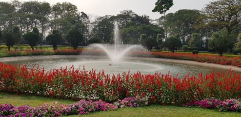 fountain in the garden © Prakash