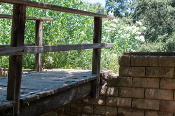 Side of Bridge in Garden