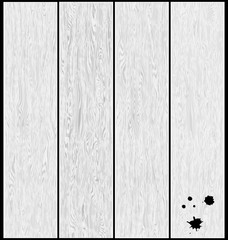 vector illustration white wooden planking with blobls