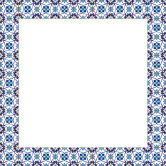 Traditional ornament portuguese, decorative tiles azulejos. Abstract background. Ceramic tiles. Vector illustration, typical portuguese tiles. EPS 10
