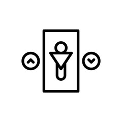 elevator line icon