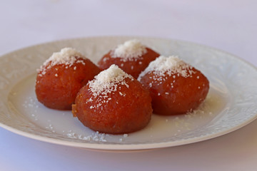 Turkish style Şekerpare dessert / Pastry