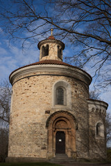 Fototapeta na wymiar St. Martin Rotunda in Vyšehrad in Prague