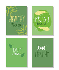 healthy food, restaurant menu brochure flyer health balance nutrition diet