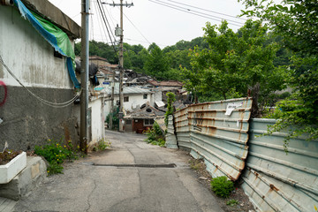Seoul's last shanty town. Known as Village 104 it is only half filled with residents who live among...
