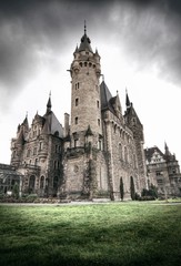 Obraz premium Moszna / Poland - 2020 Moszna Castle located in Opolskie Voivodeship, Poland