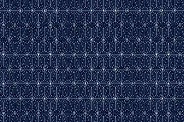 Japanese background - Star shape pattern. Vector illustration.