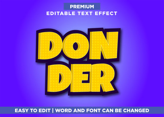 Editable Text Effect - Don Der Text Style