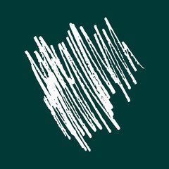 Vector freehand scribble isolated on green background. Hand drawn abstract illustration. Texture of writing materials. Handwritten doodles and pencil strokes