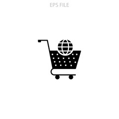 E commerce icon. EPS vector file