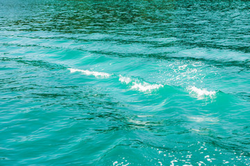 waves on a clear turquoise sea