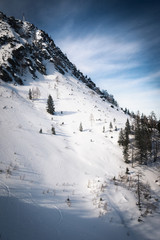 Fototapeta na wymiar Snowy Alps