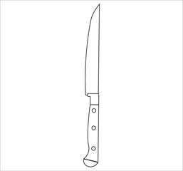knife. illustration for web and mobile
