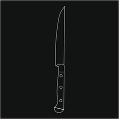 knife. illustration for web and mobile
