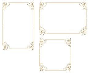 Music-themed decorative frame.Decorative frame.A frame that gave a change in size to the same design.Good frame for a4 size paper.Background for certificate.
