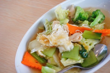 Chinese traditional vegetable cuisine or known as cap cay.