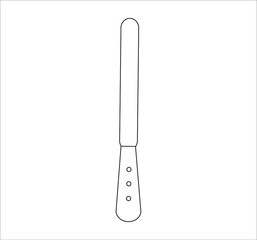 knife. illustration for web and mobile