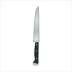 knife. illustration for web and mobile