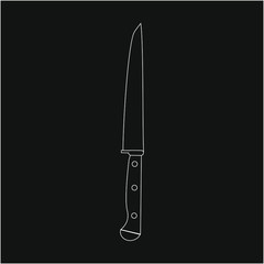 knife. illustration for web and mobile