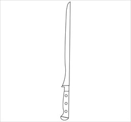 knife. illustration for web and mobile