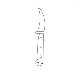 knife. illustration for web and mobile