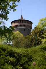 Fototapeta na wymiar The Sforza Castle