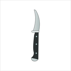 knife. illustration for web and mobile