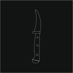knife. illustration for web and mobile