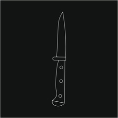 knife. illustration for web and mobile