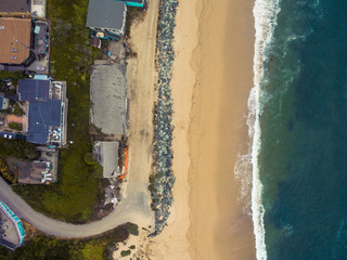 Drone photos of The beach taken in California 